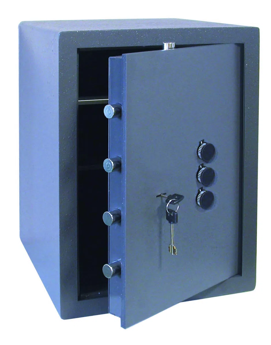 Bricard 82574 Coffre-Fort à Clé + Boutons 36x49x40 cm à Poser - 47kg - 58L