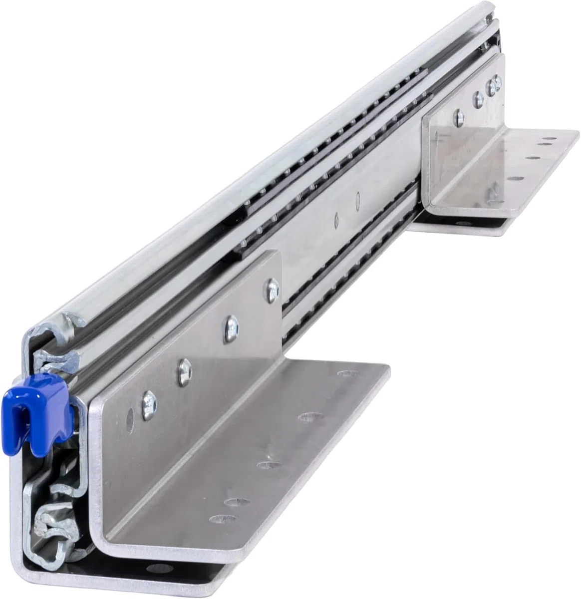 BRASOM Coulisses de tiroir - Glissières de tiroir 300mm, 250kg, 30cm, avec montage au sol et supports de tiroir, Heavy Duty, verrouillage des coulisses, roulement à billes, gauche et droite