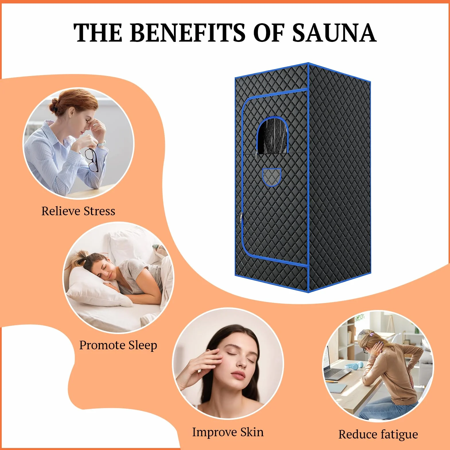 Sauna à Vapeur Portable, Sauna à Vapeur pour la Maison, Tente de Sauna Mobile, Cabine de Sauna Personnelle Pliable pour la Salle de Bain avec Générateur de Vapeur 3L, Sauna Portable avec Télécommande
