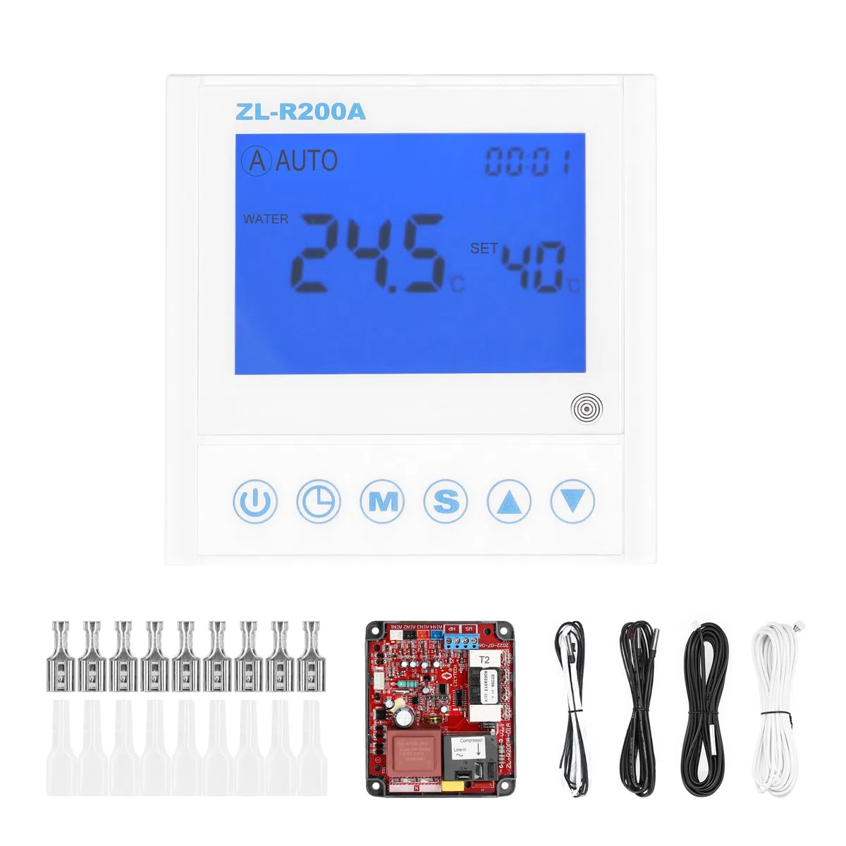 Contrôleur de Chauffage de l'eau à air, Contrôleur Universel Pompe à Chaleur Carte de Commande de Chauffage auxiliaire antigel dégivrage Automatique