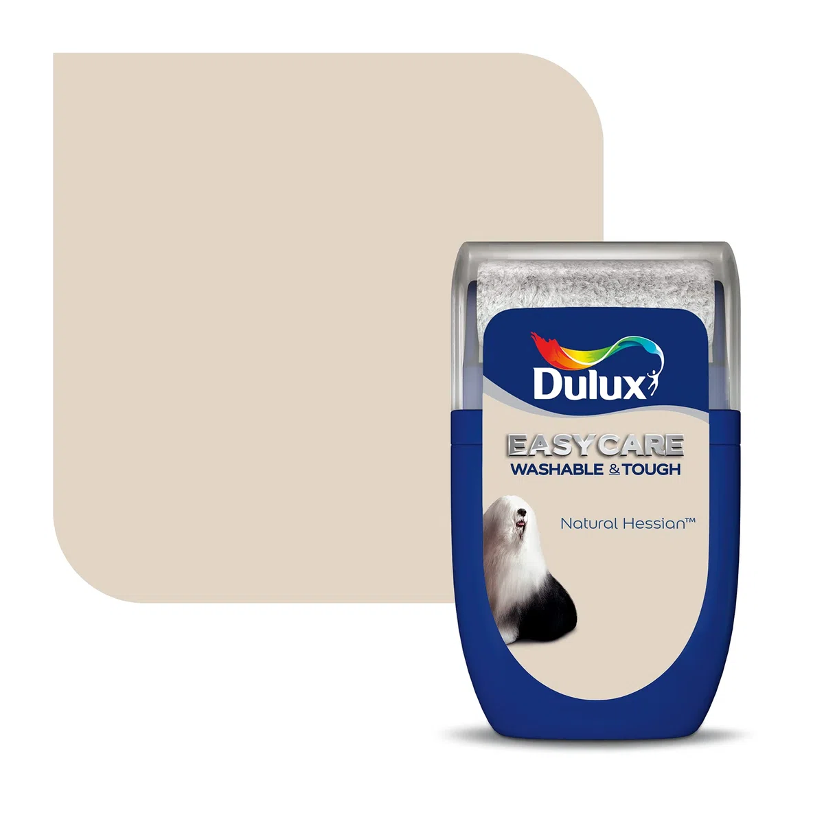 Dulux 5268083 Facile d'entretien, Lavable et résistant Testeur de Peinture, Toile de Jute Naturelle, 30 ML (Pack of 1)