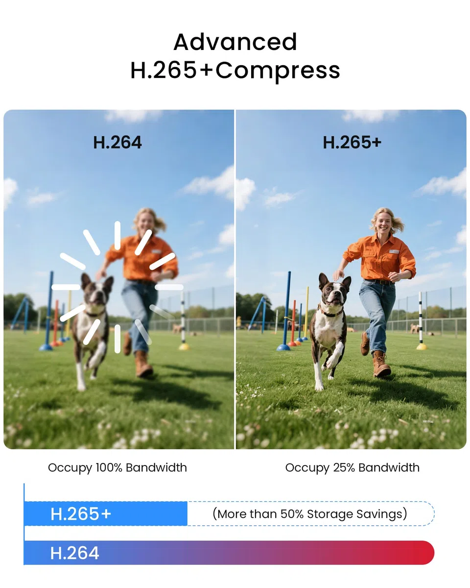 ZOSI Kit Caméra de Surveillance Extérieure Filaire 1080P avec DVR 8CH 500G | Détection de Personnes/Véhicules, Vision Nocturne IR 24m, Angle de Vue 90°, Alerte Instantanée via APP gratuite