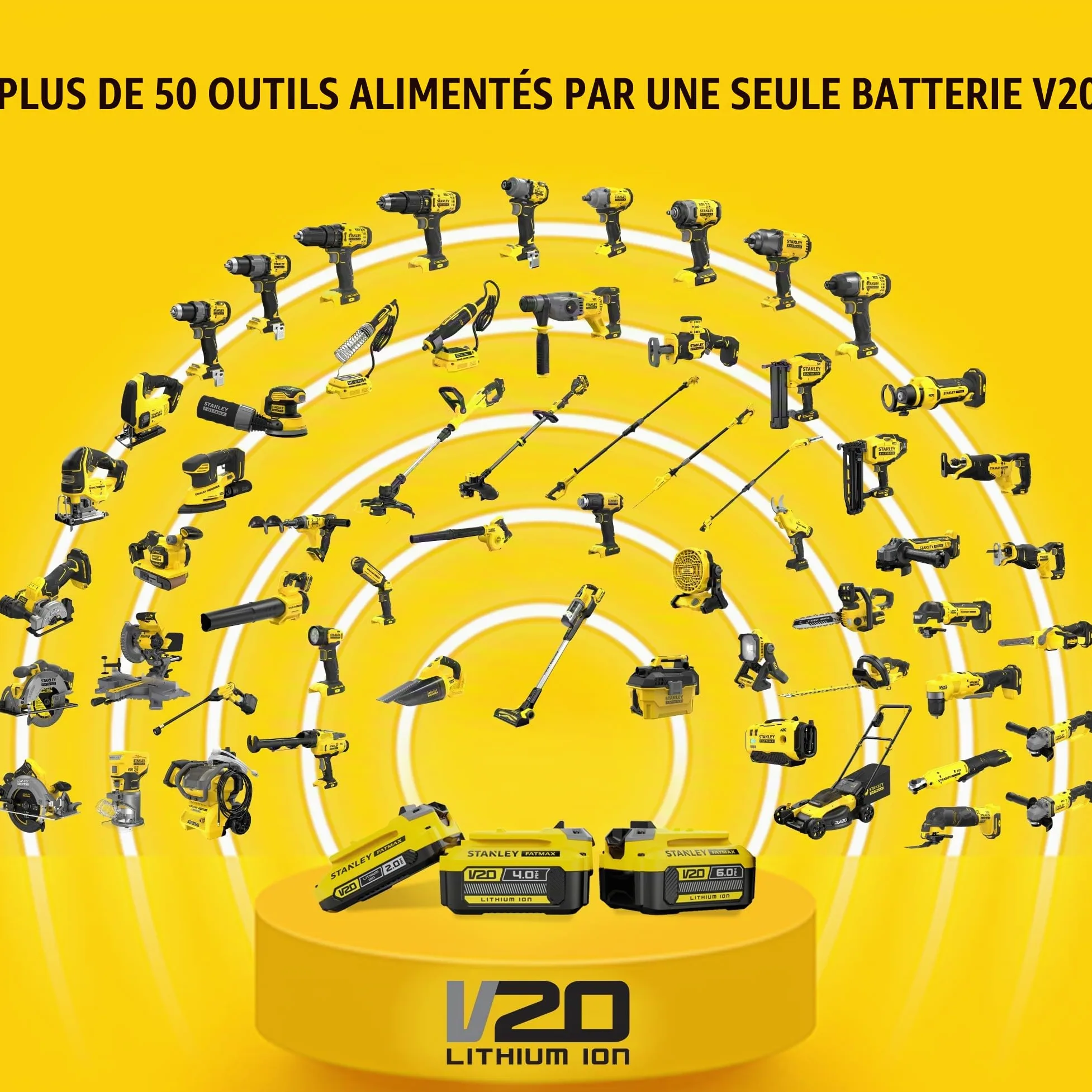 Stanley FATMAX Scie sauteuse sans fil 18V Lithium Ion Moteur Brushless Performante et pratique (Bois 55mm, Métal 8mm) Sans batterie ni Chargeur Gamme FATMAX V20 SFMCS600B-XJ