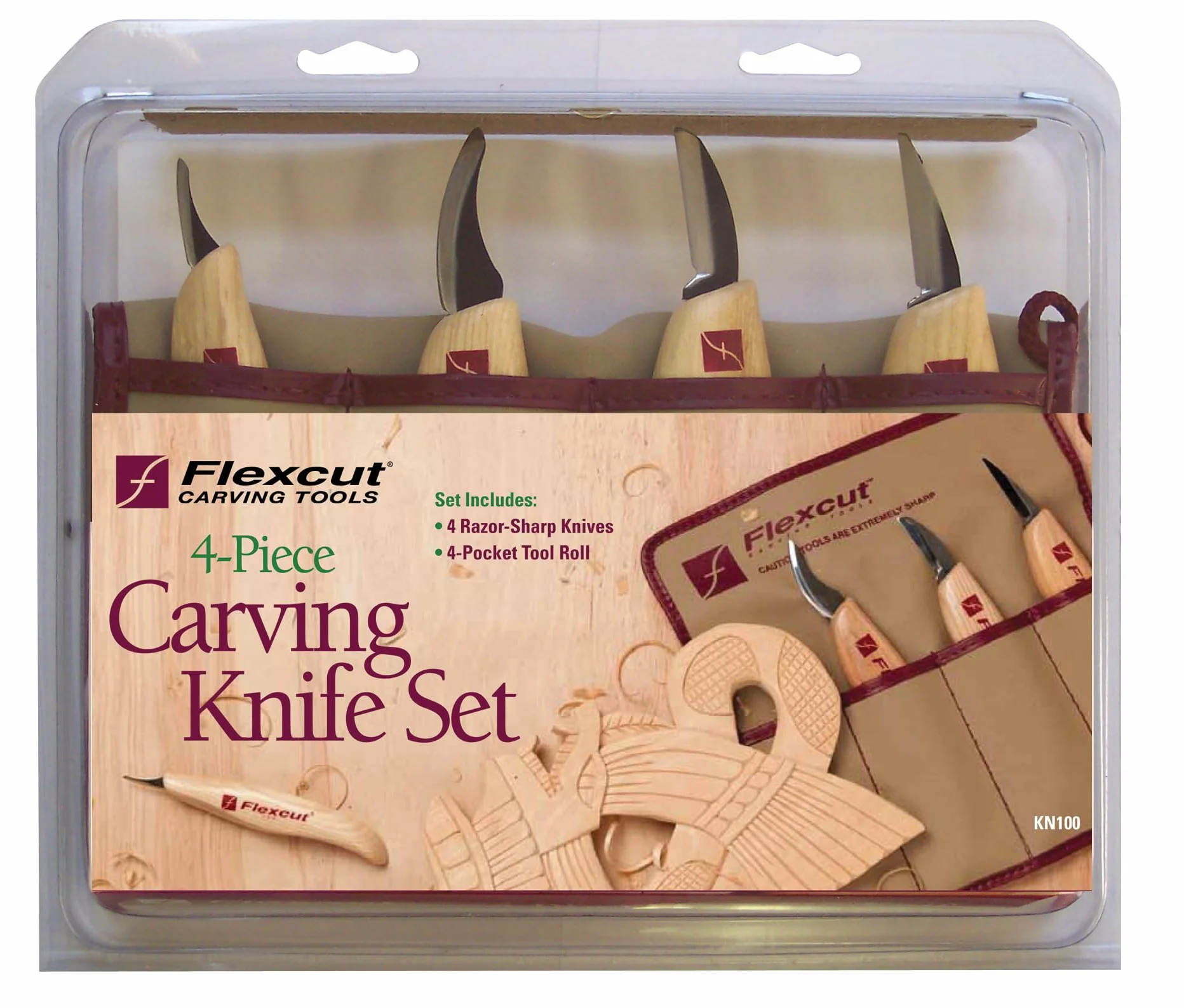 Flexcut Flexcut 4-Piece Carving Knife Set