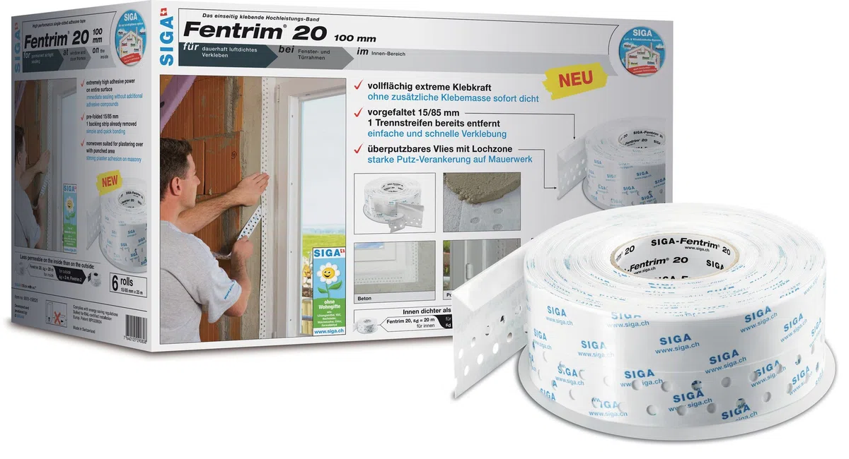 25 m siga fentrim 20 Joint fenêtre Ruban d'étanchéité haute performance Bande 100 mm