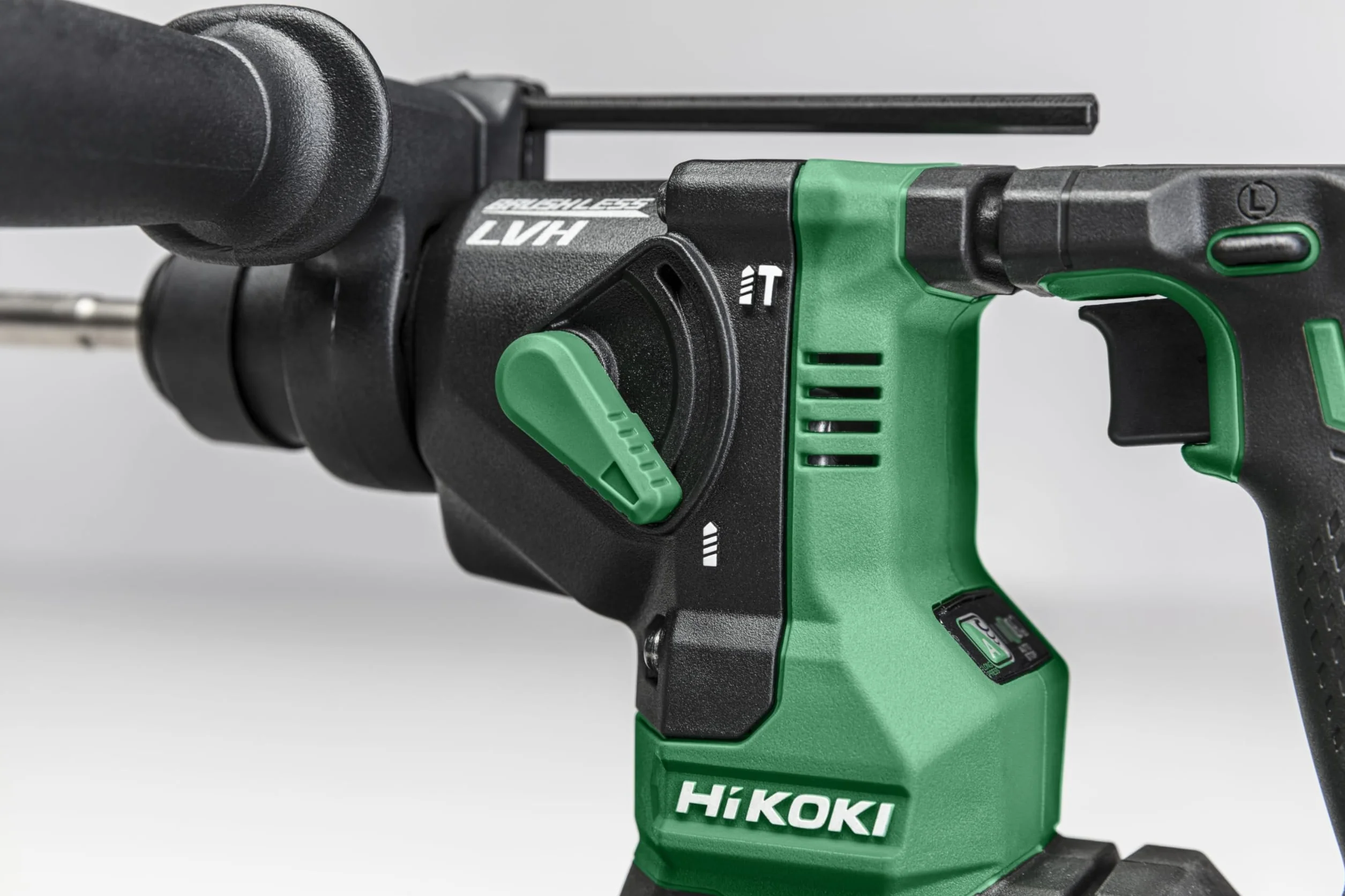 HIKOKI DH18DPAW2Z - Marteau léger SDS-Plus Sans Batteries ni Chargeur 18V Li-Ion Moteur Brushless 1.3 J 0-1080 rpm 0-5500 ipm max. 18 mm 1,6 Kg avec étui empilable Vert/Noir