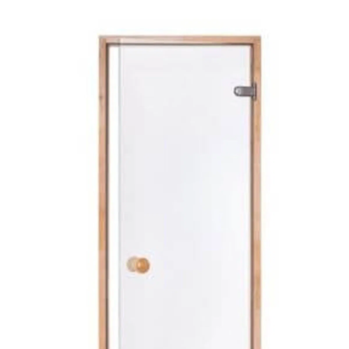 Porte de Sauna en Verre sécurite 8 mm Cadre en pin 60 x 190 Transparente