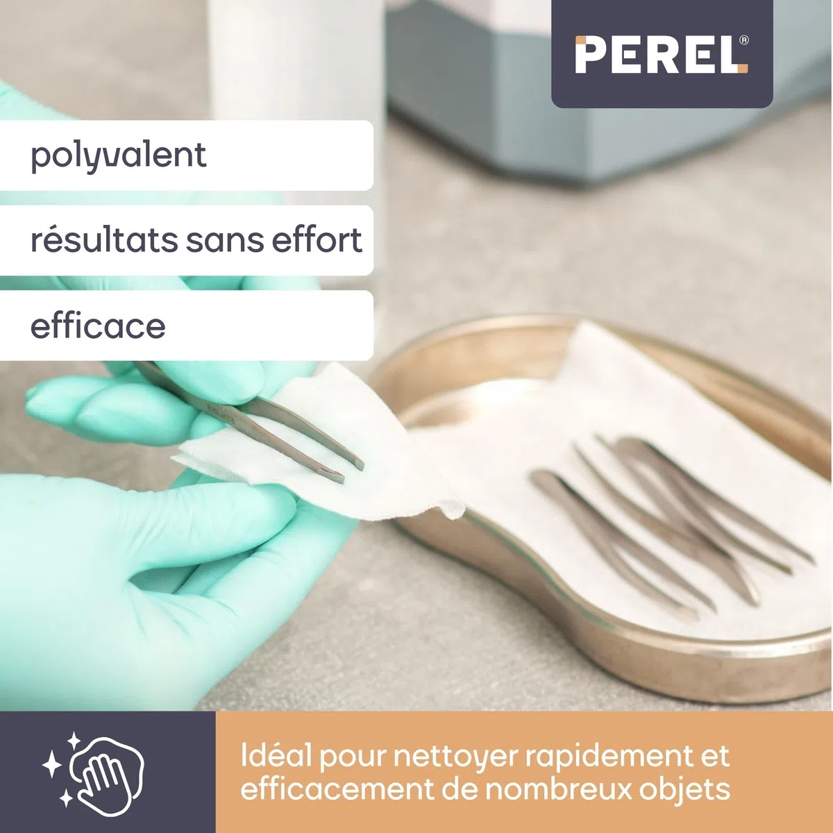 Perel Nettoyeur à ultrasons 2.6 L, 35 kHz nettoyeur bijoux et lunettes, cuve inox, minuterie digitale 5 cycles, nettoyage profond sans rayures, blanc