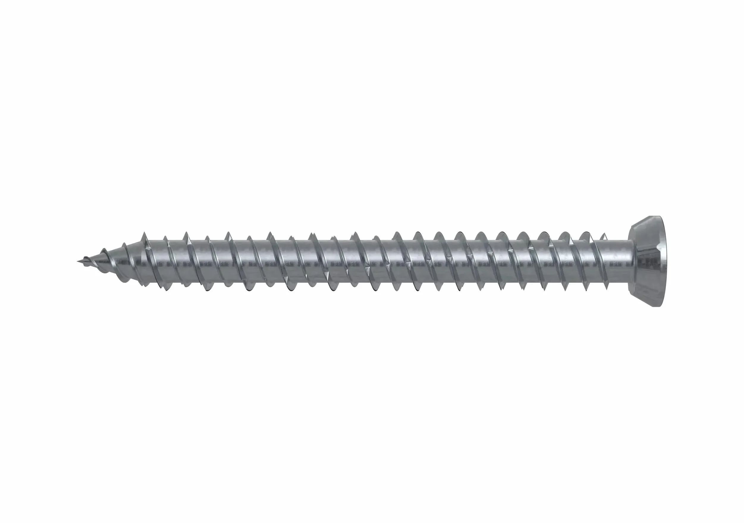 fischer - Vis de fixation pour cadres de fenêtres PVC ou aluminium FFS 7,5x212 avec tête plate à empreinte TX30 / Boite de 100