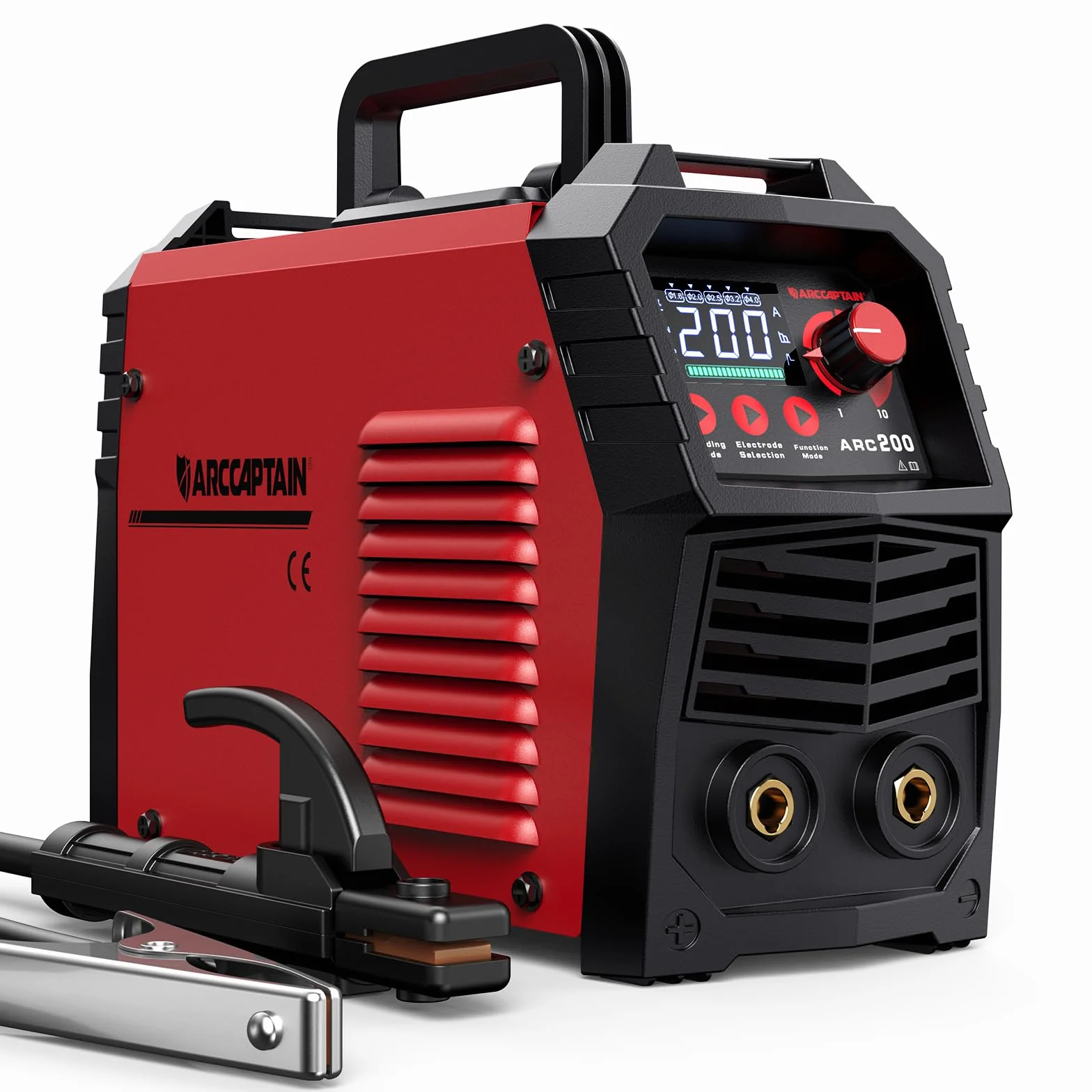 ARCCAPTAIN Poste a Souder Arc/Lift TIG 200 A avec Grand écran LED, Poste à Souder Inverter avec Contrôle Synergique,230V Machine a Souder con IGBT, Hot Start, Arc-Force, Anti-Stick