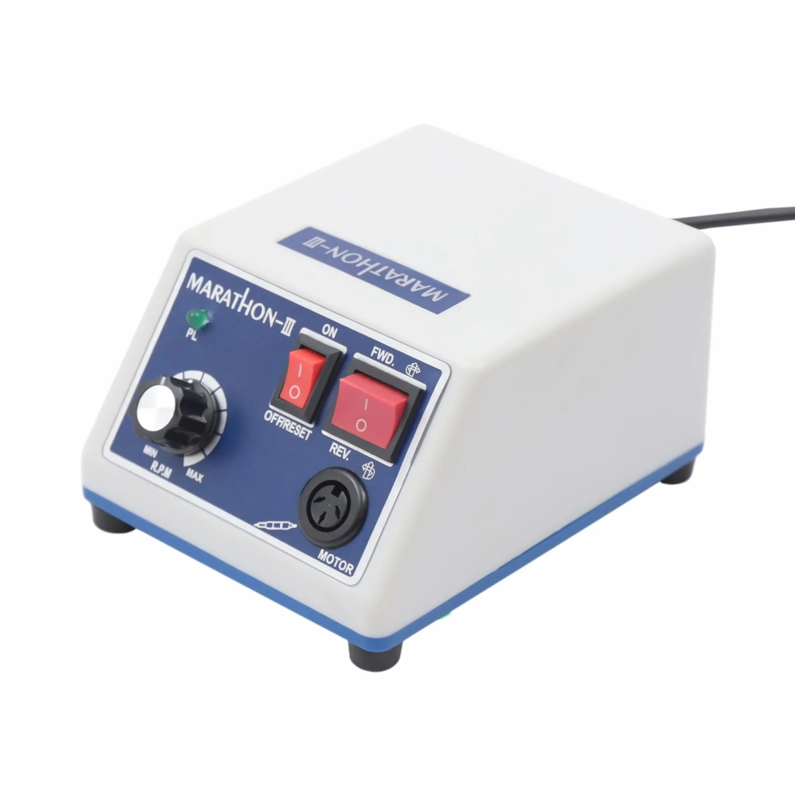 Micromoteur de laboratoire 0-35000 tr/min, 0-35000 tr/min Micromoteur électrique, Micromoteur de polissage avec interrupteurs positif et négatif et pédale, poignée amovible, adapté au polissage et au