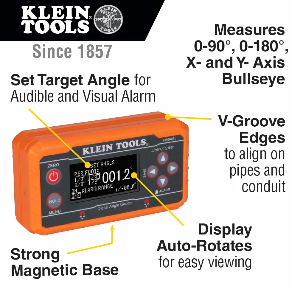 KLEIN TOOLS Niveau Digi avec Angles Programmables 935DAGL