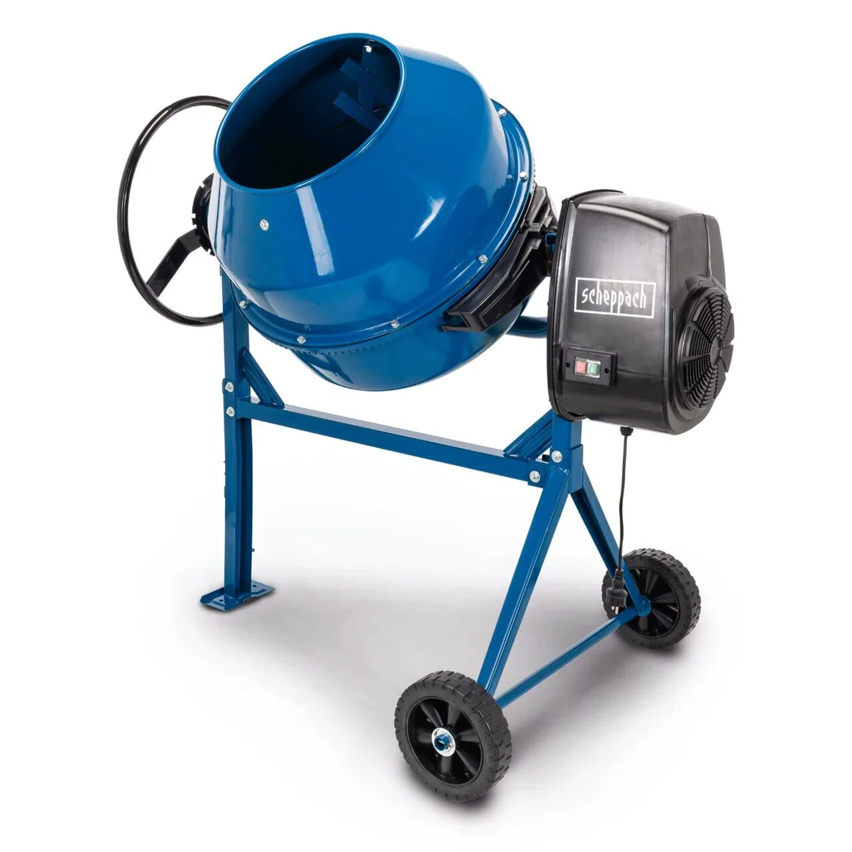 Scheppach Bétonnière MIX160 | Puissance 550 W | Tension 230 V | Capacité 160L | 29,5 tour/min