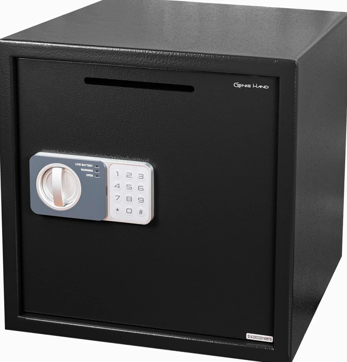 Genie Hand | Coffre-Fort de Dépôt Électronique avec Code et Clè pour la Maison, B-Class Serrure et Anti-Bounce System