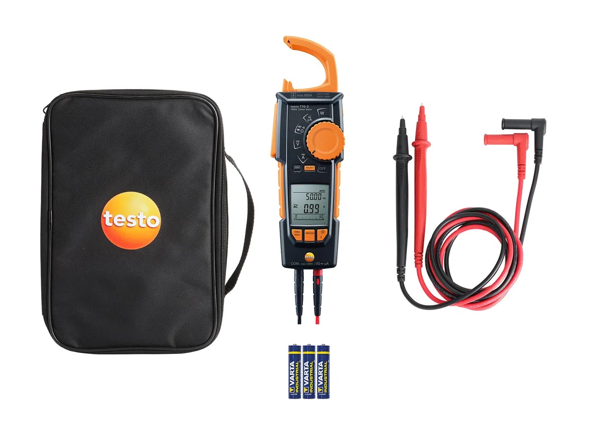 testo Pince multimètre TRMS 770-3 avec Bluetooth