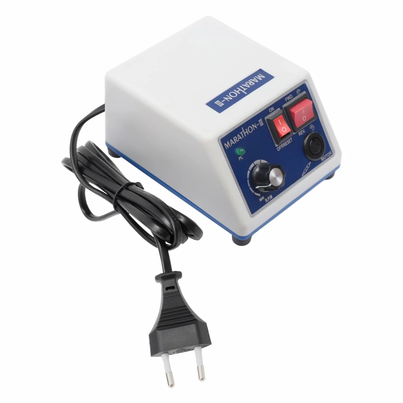 Micromoteur de laboratoire 0-35000 tr/min, 0-35000 tr/min Micromoteur électrique, Micromoteur de polissage avec interrupteurs positif et négatif et pédale, poignée amovible, adapté au polissage et au