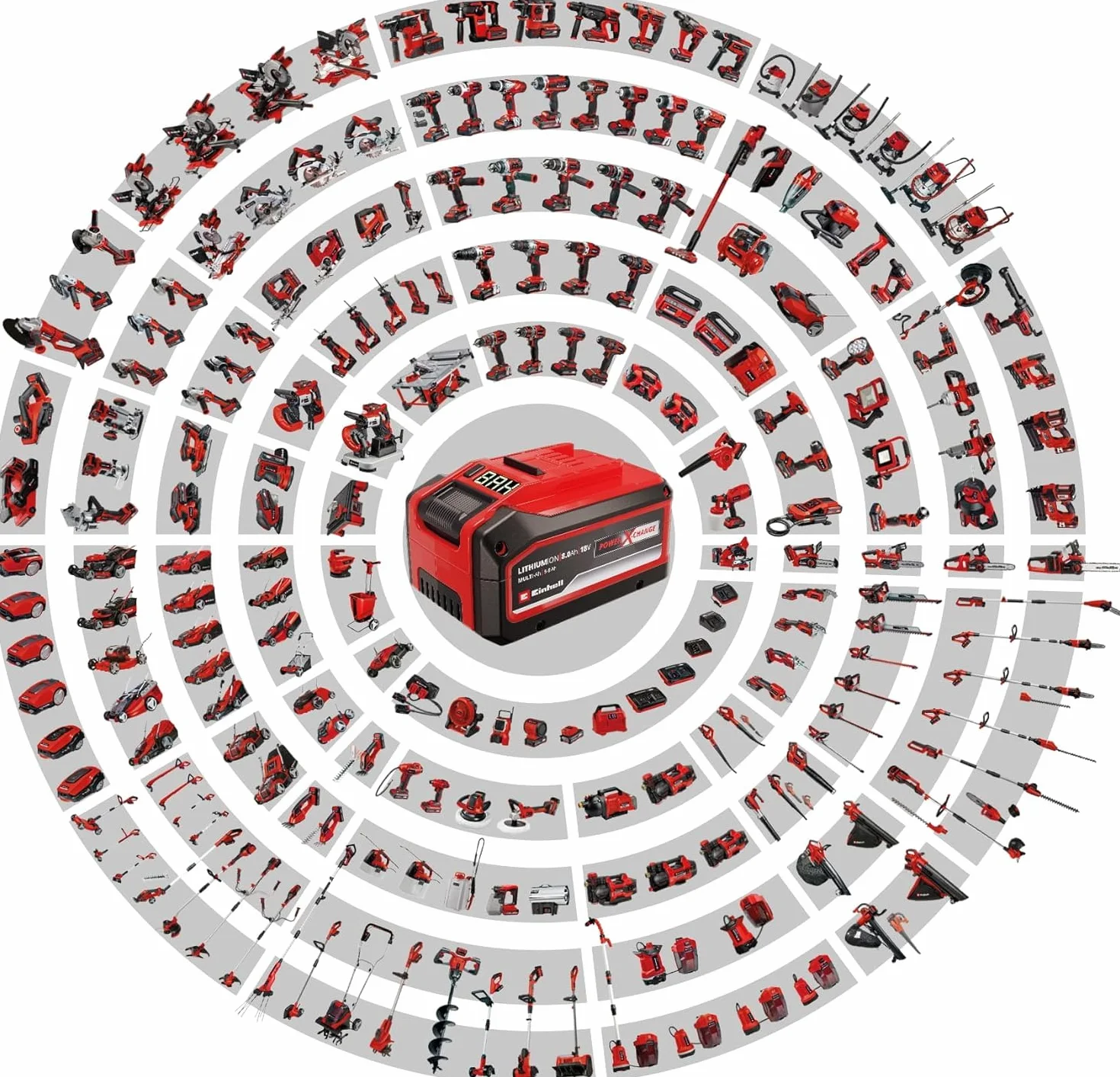 Einhell Pompe d’évacuation pour eaux claires sans fil GE-PP 18 RB Li-Solo Power X-Change (18 V, max. 2 bar, débit max. 3000 L/h, boîtier de batterie flexible) Livré sans Batterie ni Chargeur