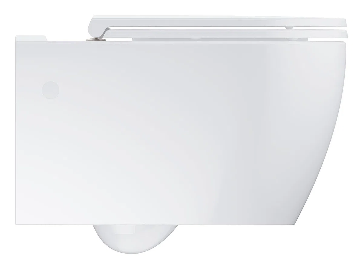 GROHE Start Round Ceramic Ensemble WC suspendu en céramique pour réservoir de chasse encastré (Avec frein de chute, sortie horizontale, volume de chasse 3/5 L), Blanc Alpin, 103848SH00