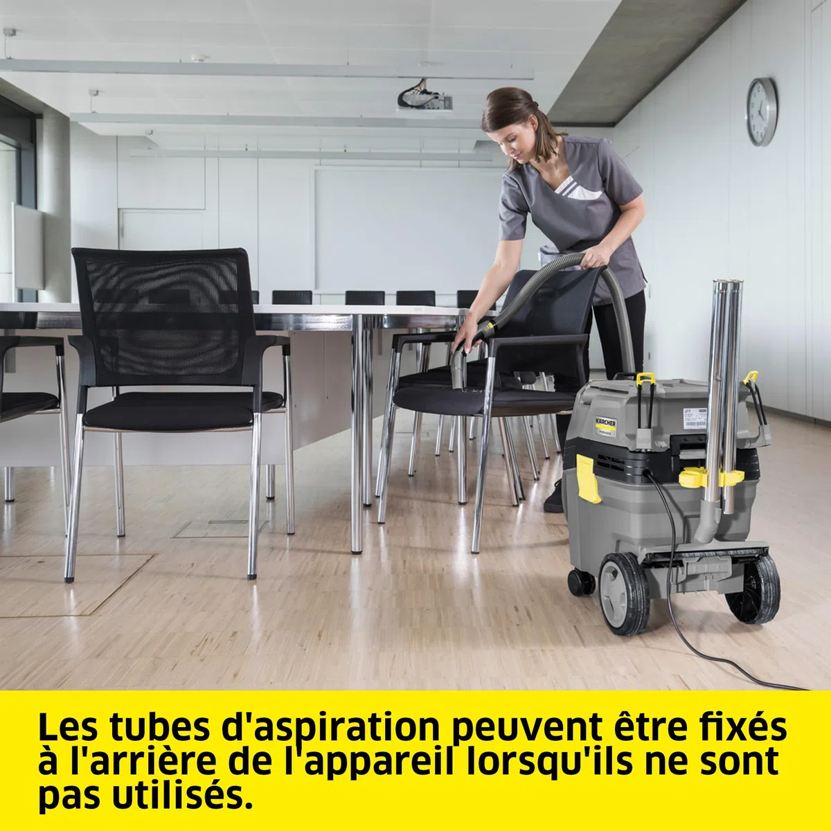 KÄRCHER Aspirateur Eau et poussières NT 30/1 AP L, Max. 1380 W, Filtre plissé Plat, réservoir : 30 l, Tuyau : 2,5 m, suceur pour sols humides/secs (300 mm), suceur de Fentes