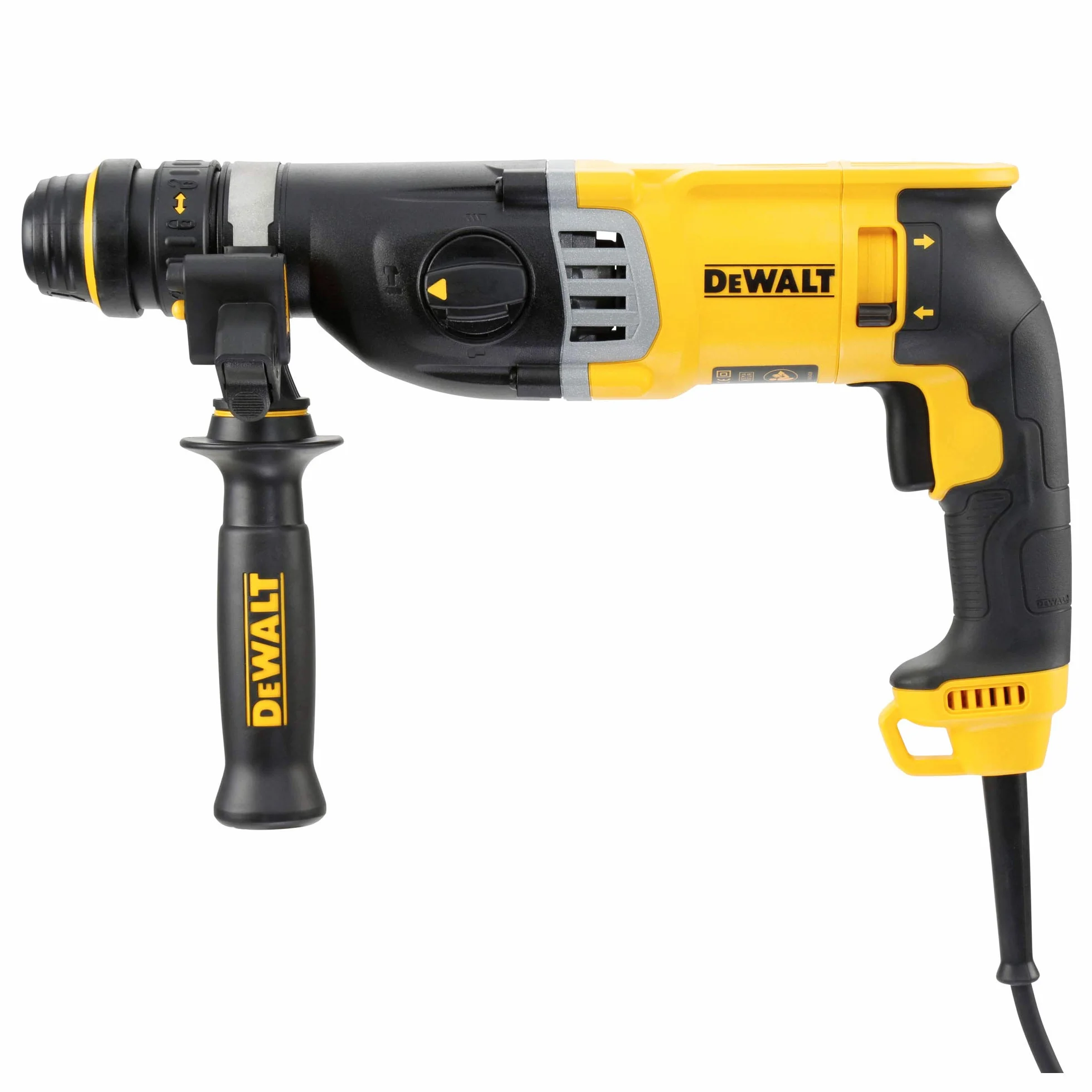 DEWALT - Perforateur SDS-PLUS 3J - Marteau Perforateur Puissant à 3 Modes avec Coffret de Transport - Cap. de perçage max. béton/métal/bois 26/13/30mm - Vitesse 0-1450tr/min - 900W 6 - D25144K-QS
