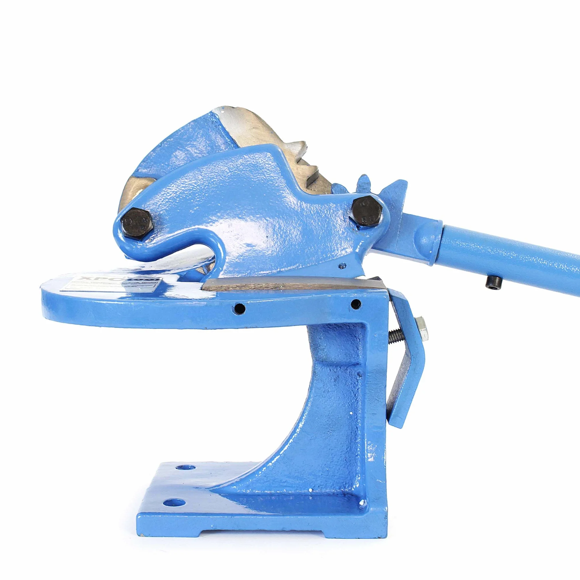 XPOtool Cisaille à levier 200 mm Lame courbée Découpe tôle Métal Acier rond plat Machine manuelle