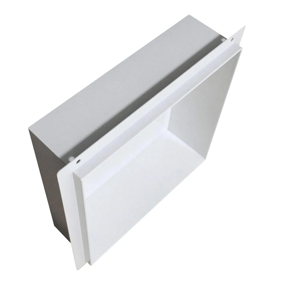 Bernstein - Niche Murale Douche Blanche 30x30x10cm Acier Inoxydable étagère encastrée Salle de Bain, Anti-Rouille, étanche, Installation Facile - BS303010