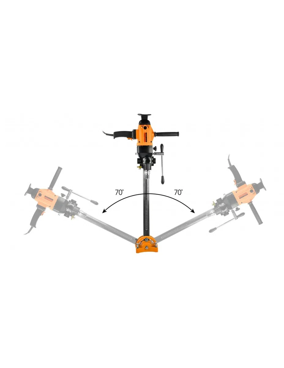 MELVER MV-155C Foret à béton professionnel avec support Carotteuse Perceuse à colonne Mandrin d'établi Perceuse de forage dans le béton