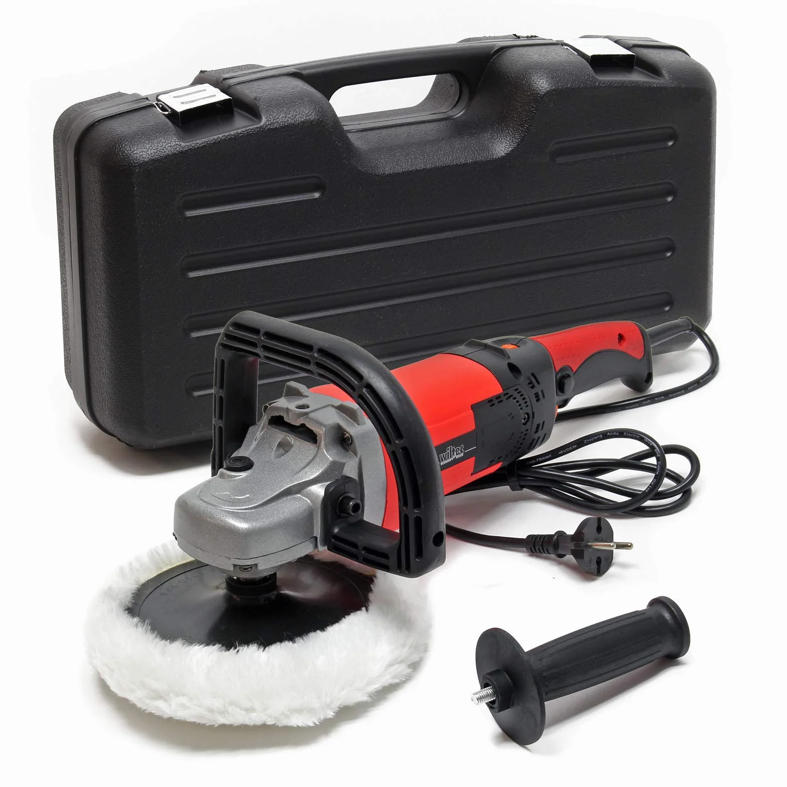 Machine à polir Meuleuse Set 26 pcs. 1500 W 3000 t/min max. Polisseuse 6 Niveaux Rectifieuse