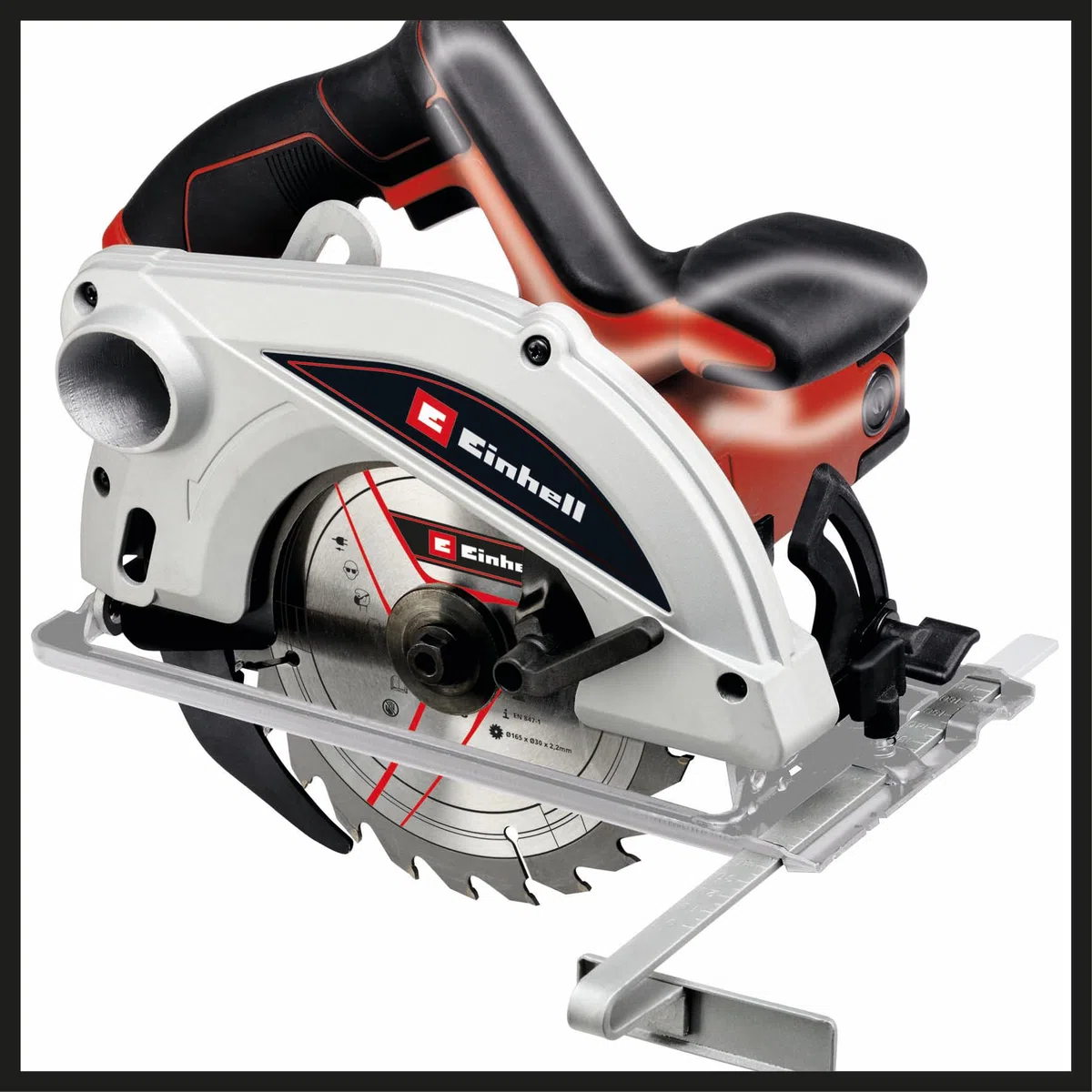Einhell Scie circulaire Ø160 mm TC-CS 1250 (1250 W, 5500 tours p.min., réglage sans outil profondeur/l’inclinaison, poignée auxiliaire)