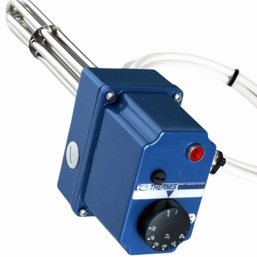TRG 11 Elément chauffant avec thermostat capillaire et régulation pour les Chaudières Chauffe-eau Réservoirs à Eau Systèmes solaires (TRG 11 4500W/3x230V)
