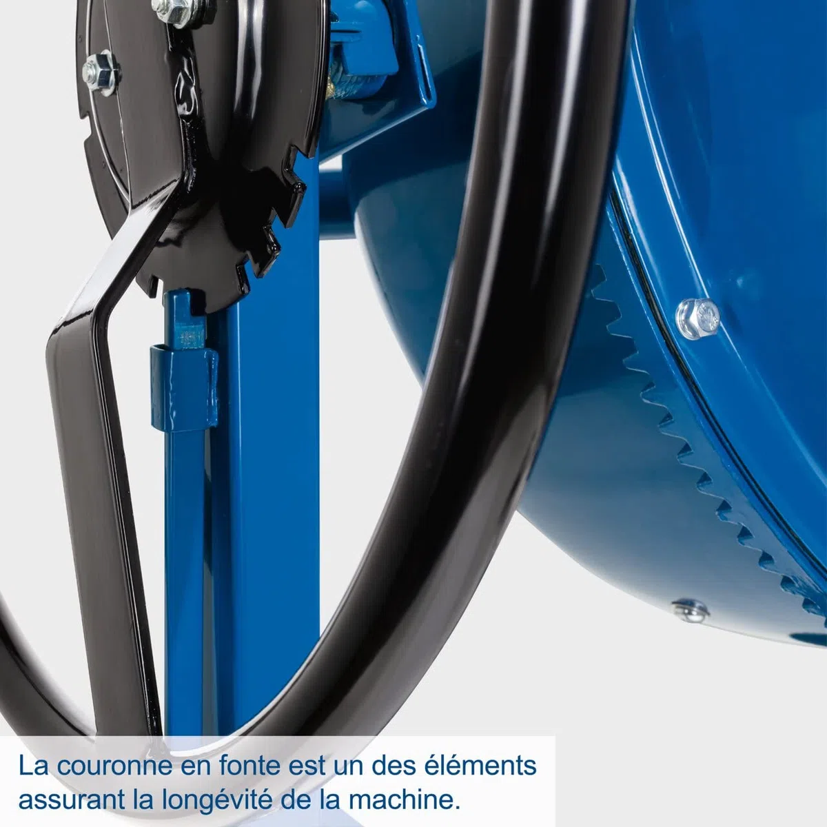 Scheppach Bétonnière MIX160 | Puissance 550 W | Tension 230 V | Capacité 160L | 29,5 tour/min