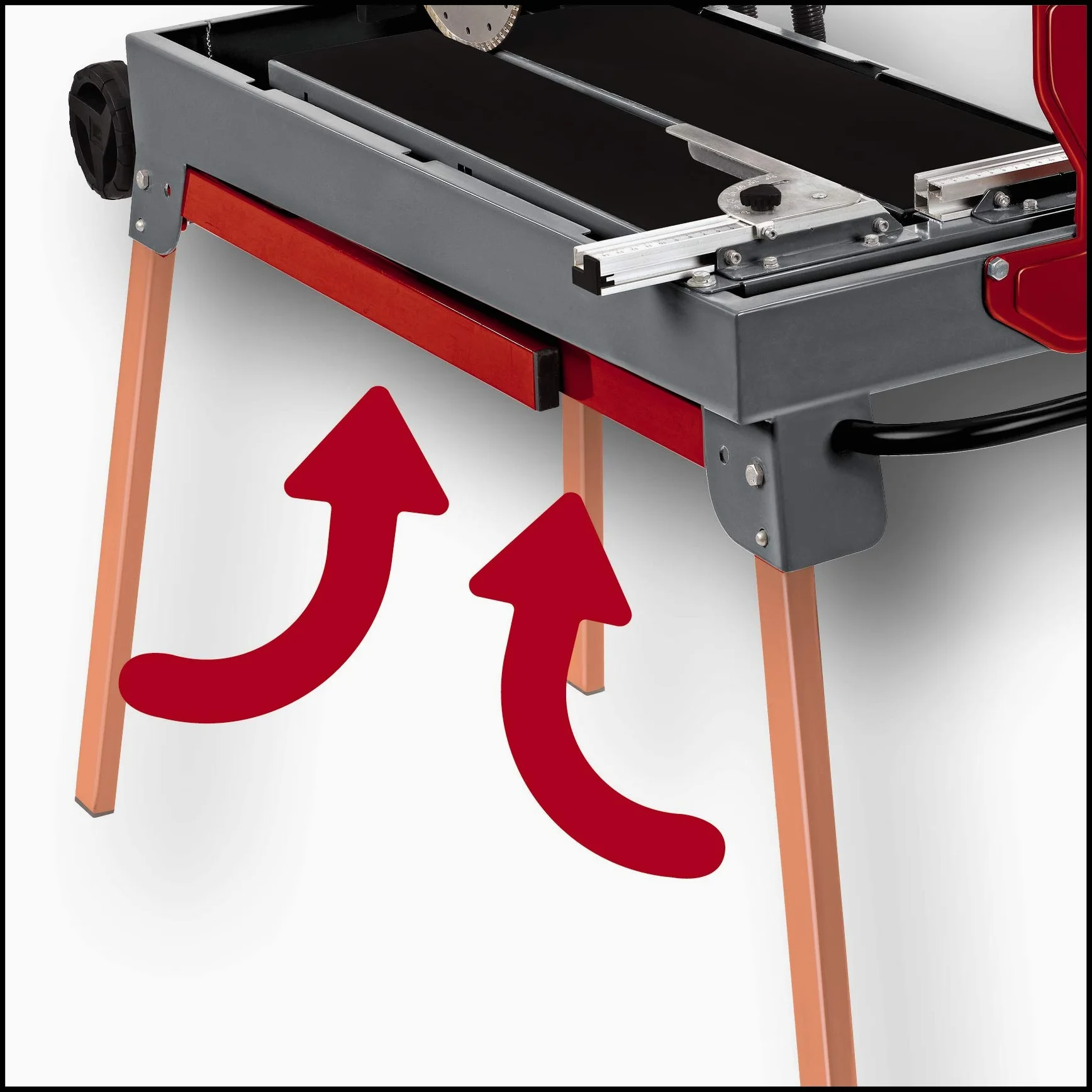 Einhell Coupe-carrelage radial TE-TC 620 U (900 W, Hauteur de travail : 700 mm, longueur de coupe 620 mm, Grand bac de récupération d'eau, Protection du disque)
