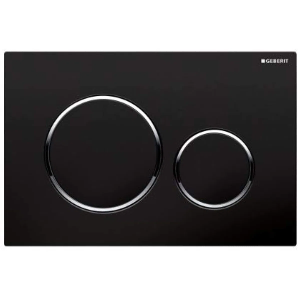 Plaque de fixation Geberit Sigma20 pour rinçage à 2 quantités, 115.882.KM.1, Couleur: noir