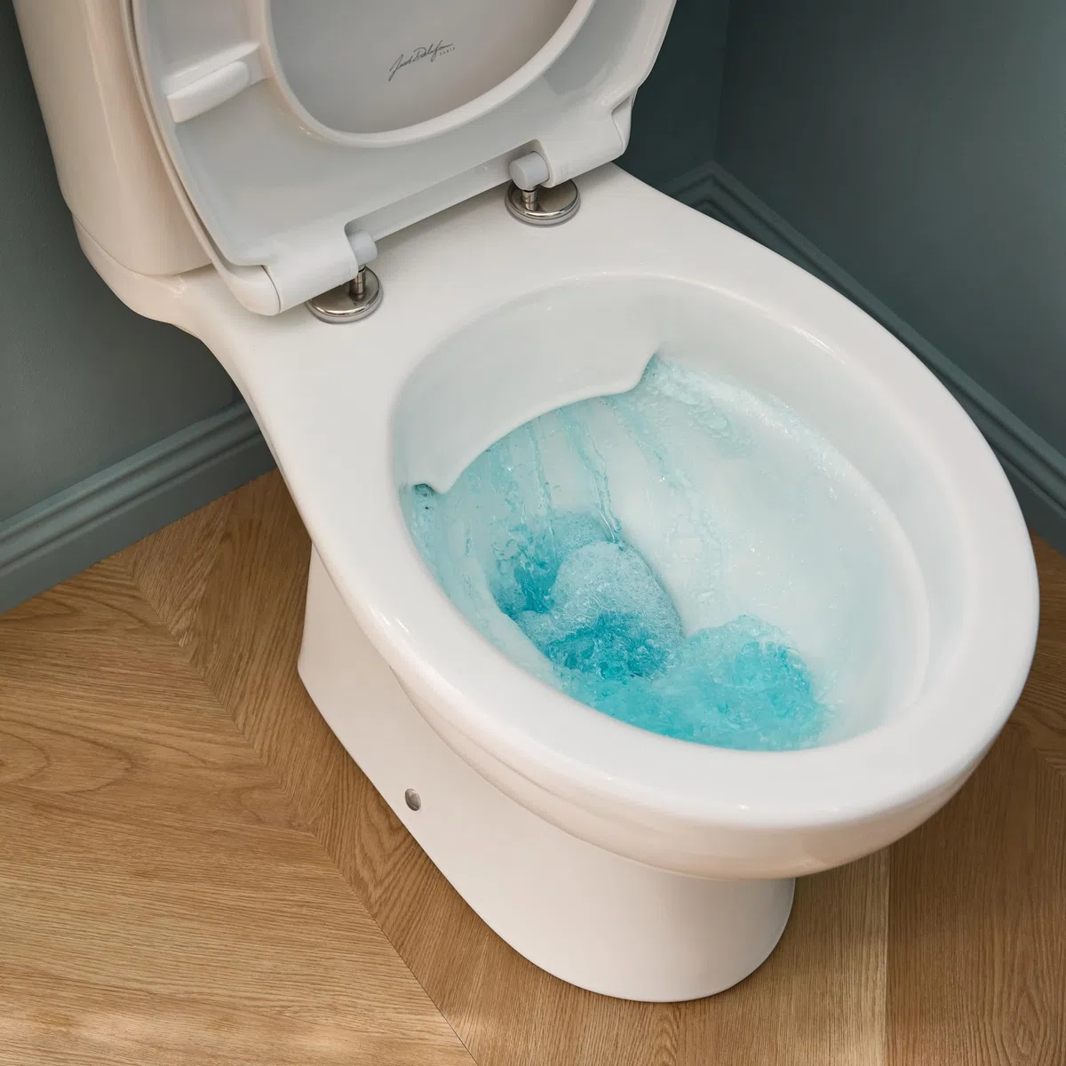 Jacob Delafon - Pack WC au Sol Sans Bride Camille - Sortie Horizontale - Réservoir 3/6L Econome en Eau - Abattant Extraplat Fermeture Douce - Céramique recyclée - 36x65x77 cm - Blanc - E40945-00