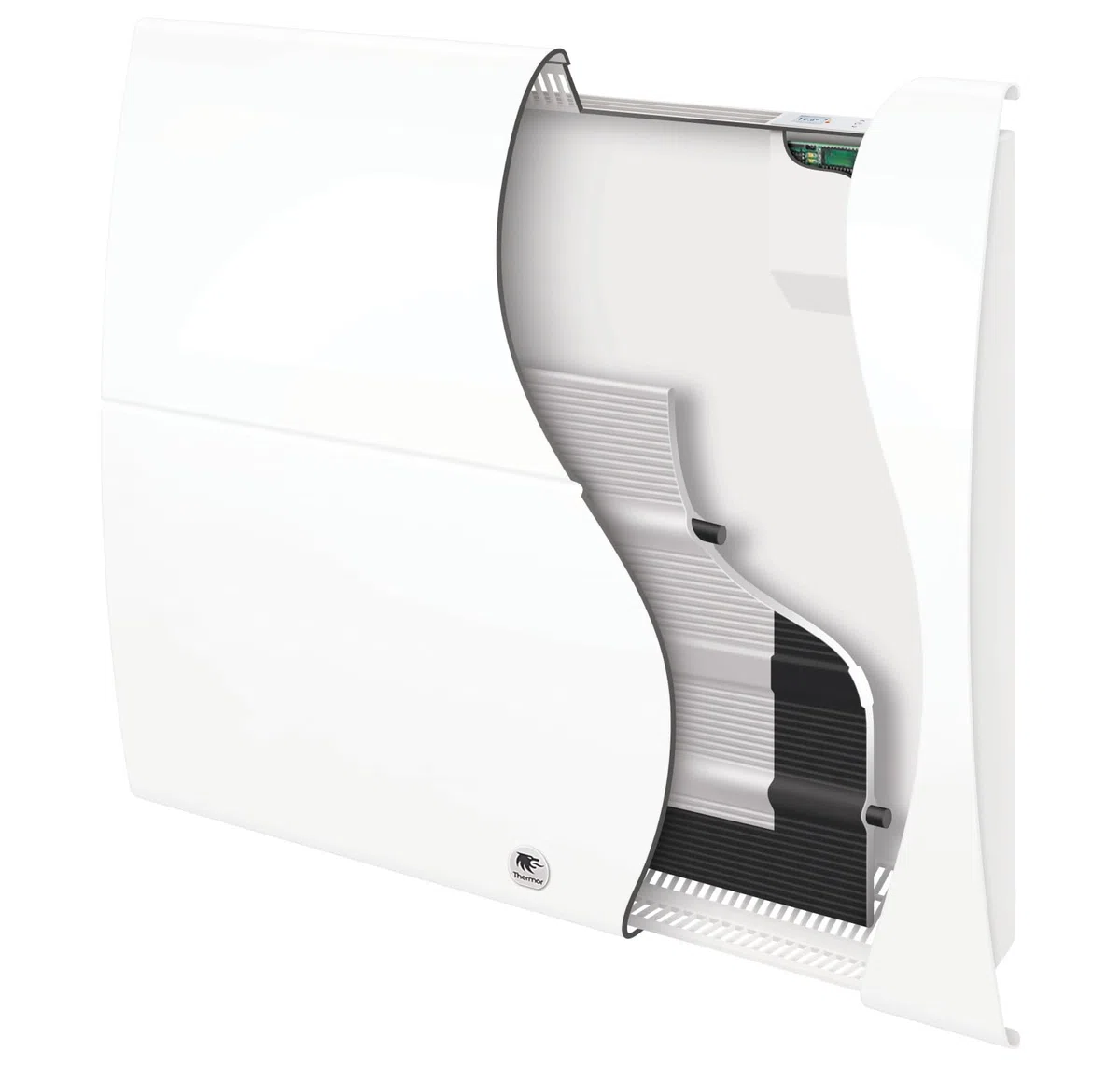 Radiateur chaleur douce Ténérife horizontal blanc 1000W