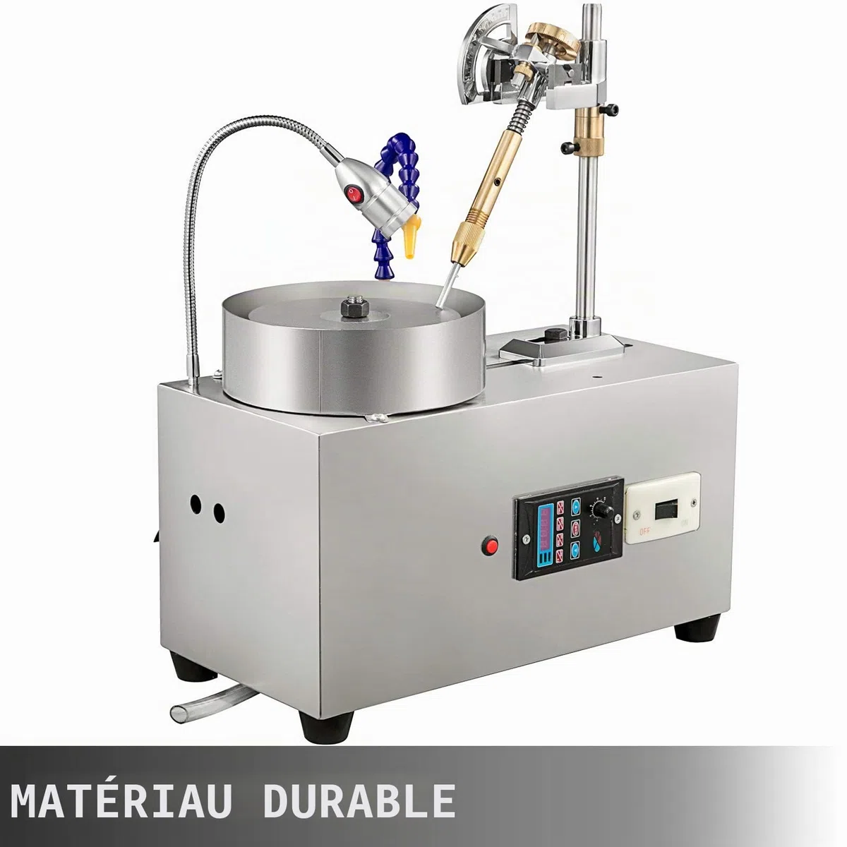 VEVOR Polisseuse Gemmes Machine de Polissage de Bijoux 2800RPM Machine de Polissage de Roche à Facettes Gemmes Machine de Polissage de Tampon Polisseuse de Roche
