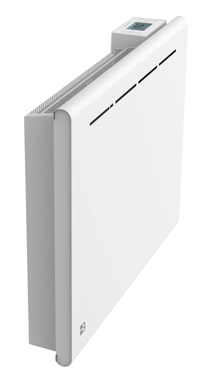 BESTHERM - Radiateur électrique fixe à inertie sèche céramique 1000W Bestherm ATLAS horizontal blanc