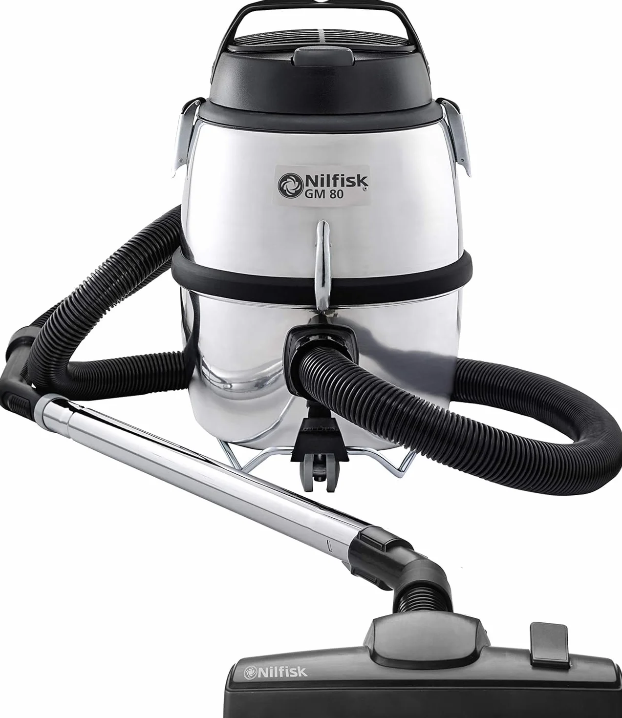 Nilfisk GM80 C Aspirateur pour Sols et Tapis - Aspirateur Traîneau Puissant et Léger - 6,5L (780 W), Argent