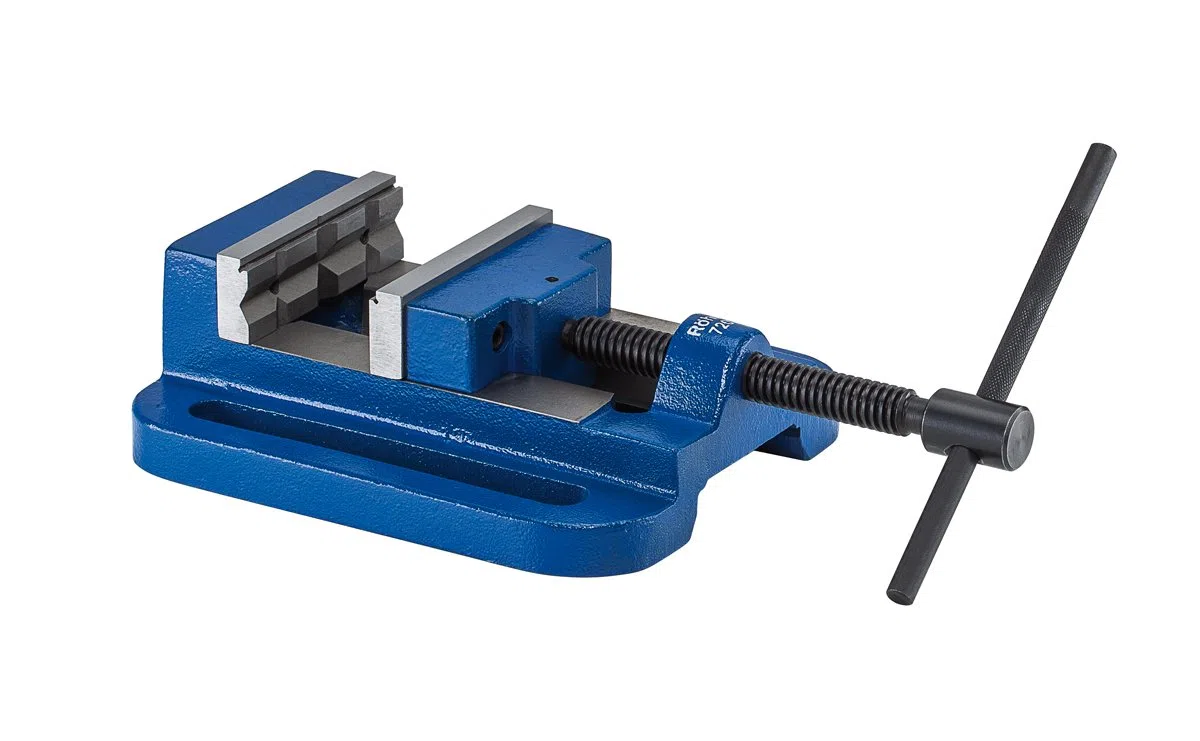 Etau de perceuse Röhm 7201 BSH, taille 5, largeur de mâchoire 100, modèle solide et robuste