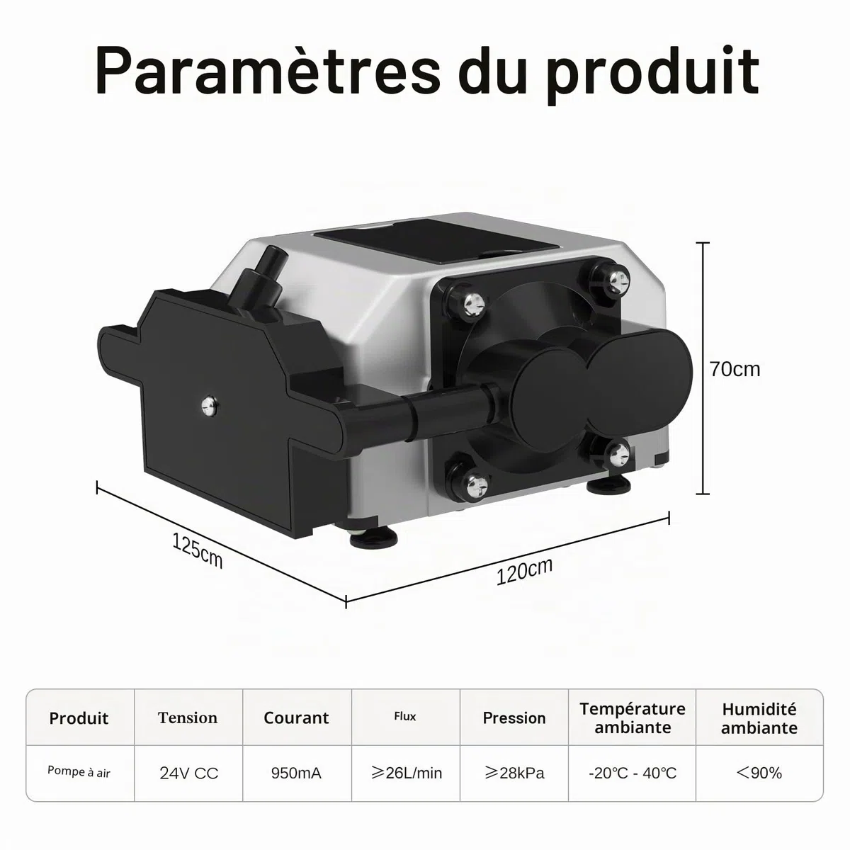 LASER TREE Air Assist, pompe à air pour découpeur et graveur laser, débit d'air réglable 10-30 L/Min pour la découpe et la gravure laser, coupe nette des bords lisses, 220V