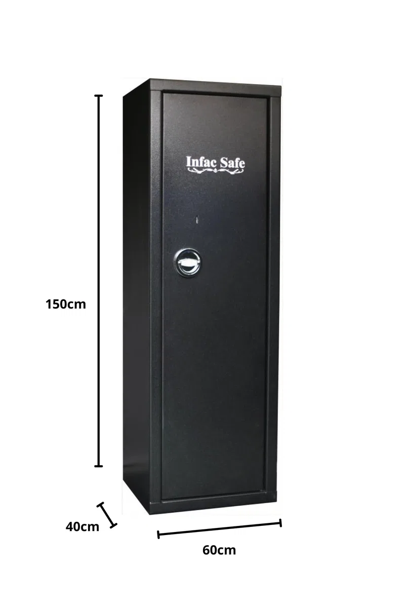 Safe C20S Armoire forte avec étagères en Acier | 5 étagères renforcées amovibles et réglables | Serrure à clé