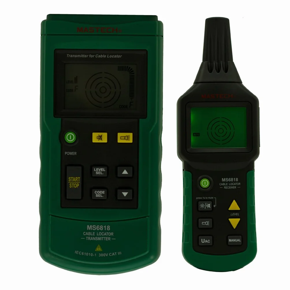 Mastech MS6818 Détecteur de câbles numérique portable professionnel