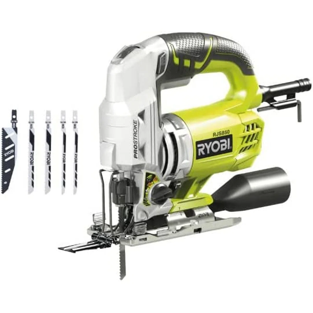 Scie sauteuse pendulaire RYOBI - 600W - 85mm - bois - lot de 5 lames - RJS850KA5