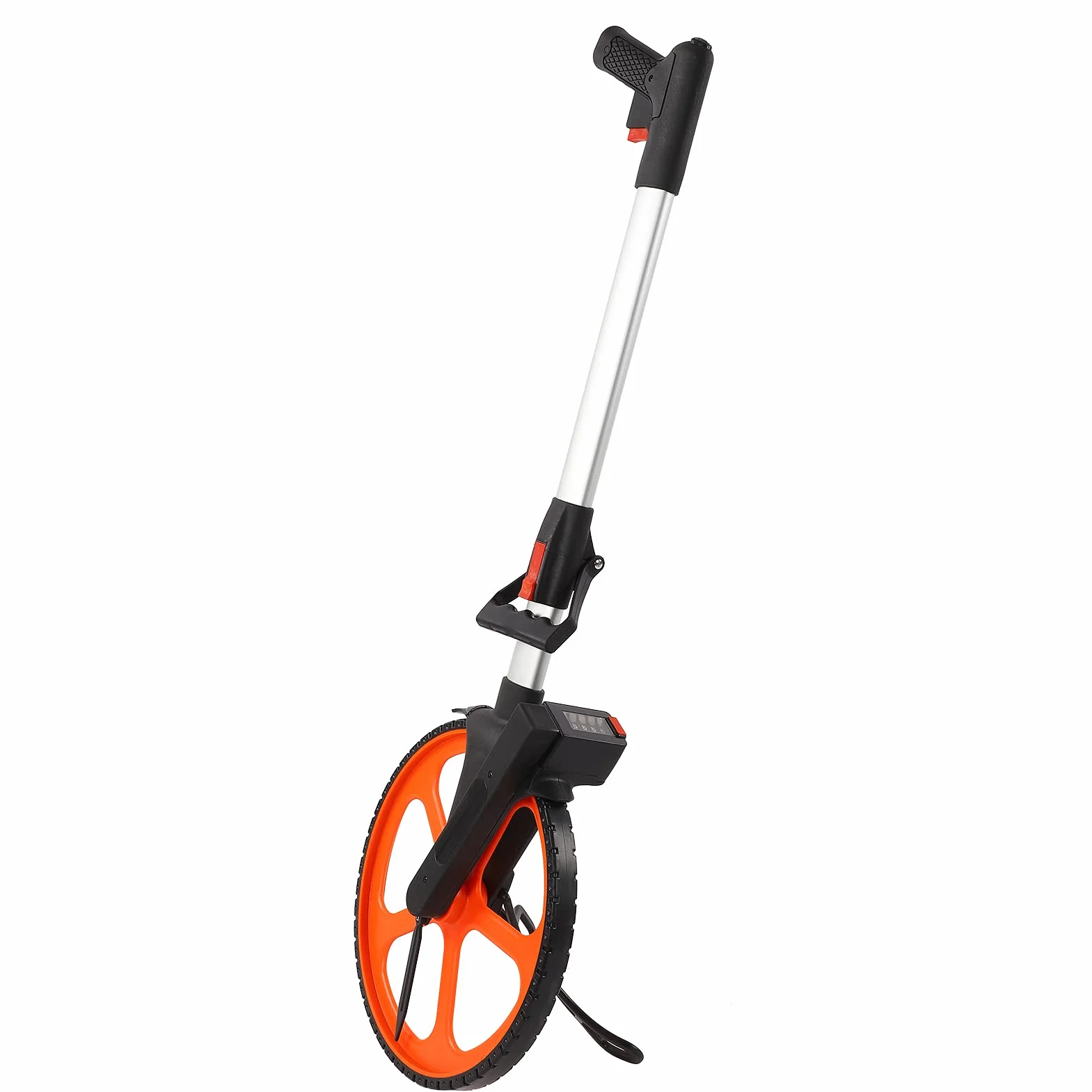 Roue de Mesure Manuelle avec Compteur Mécanique, Plage de Mesure 0-9999,9 M/0-9999,9 Pieds, Roue de Mesure en Nylon et PC et Alliage D'aluminium