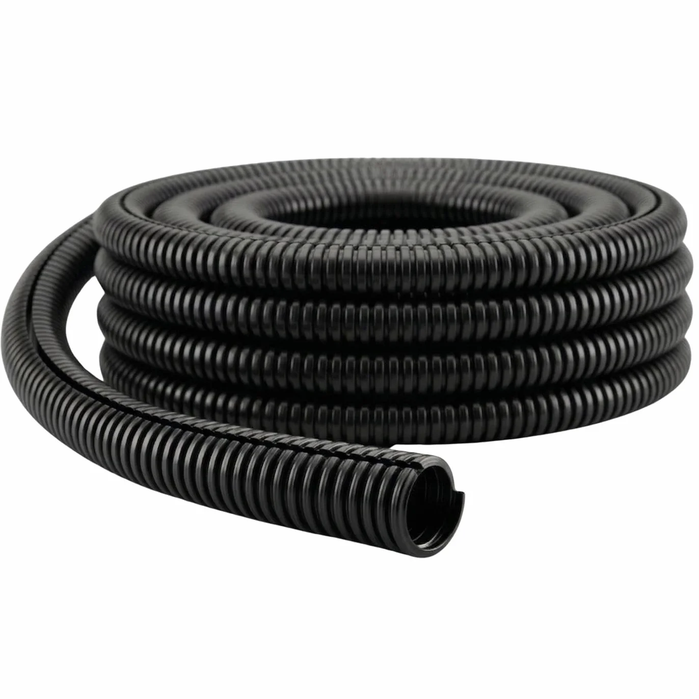 Lumonic 25m Tube ondulé Fendu | Diamètre intérieur 37mm | -40...+125°C | polypropylène ignifugé | Solaire, Câblage Domestique, Véhicule, Armoire électrique