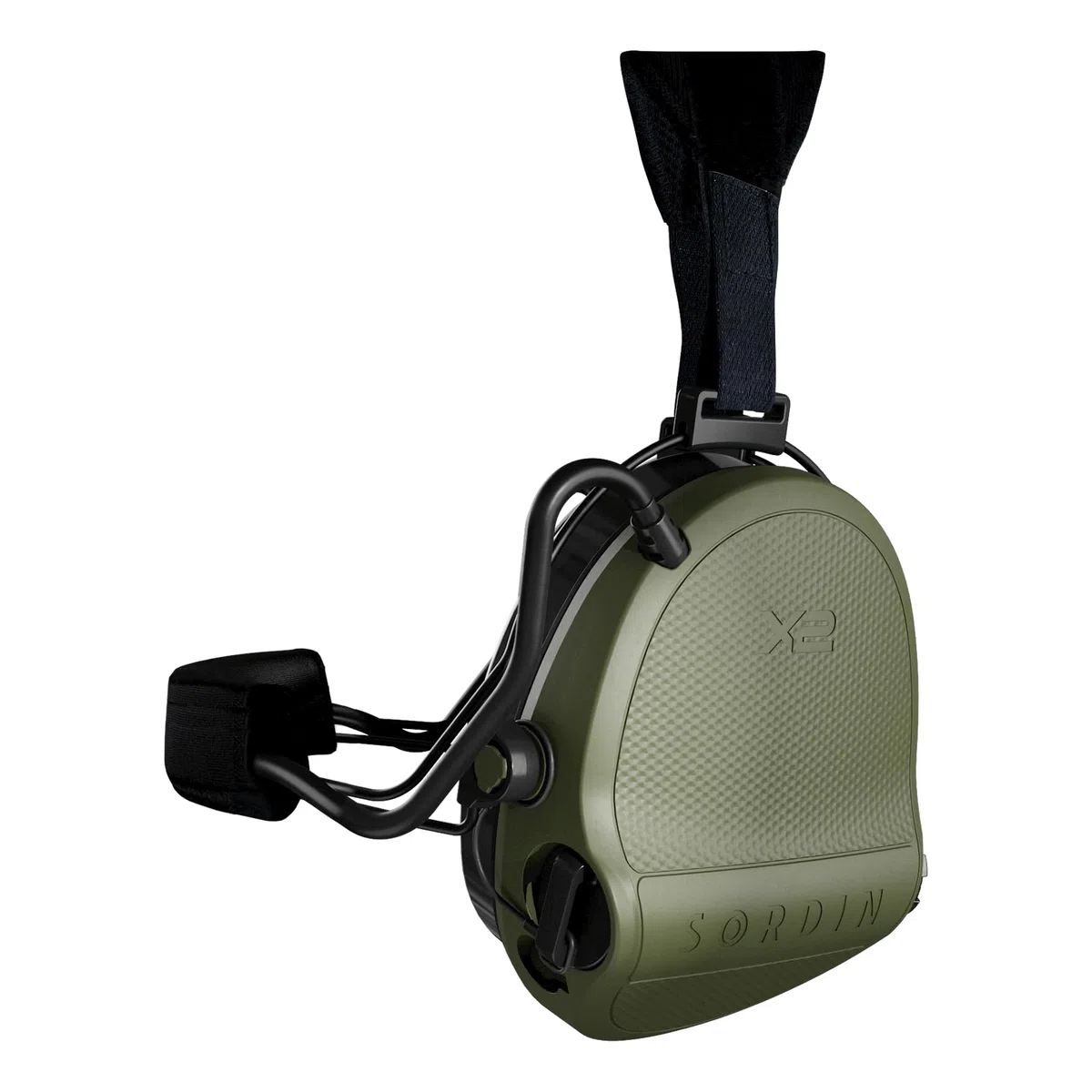 Sordin X2 Casque antibruit à coquilles - Protection auditive pour la chasse et le tir sportif avec bandeau - actif et électronique