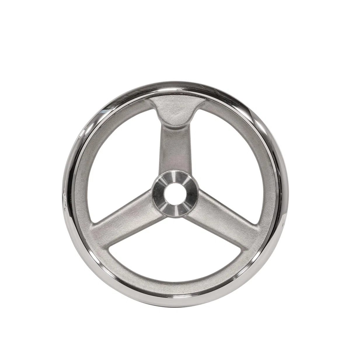 Ganter Normelemente | Volant en aluminium | DIN 950-AL-250-B26-A | Diamètre d1 : 250 mm ; alésage d2 : 26 mm