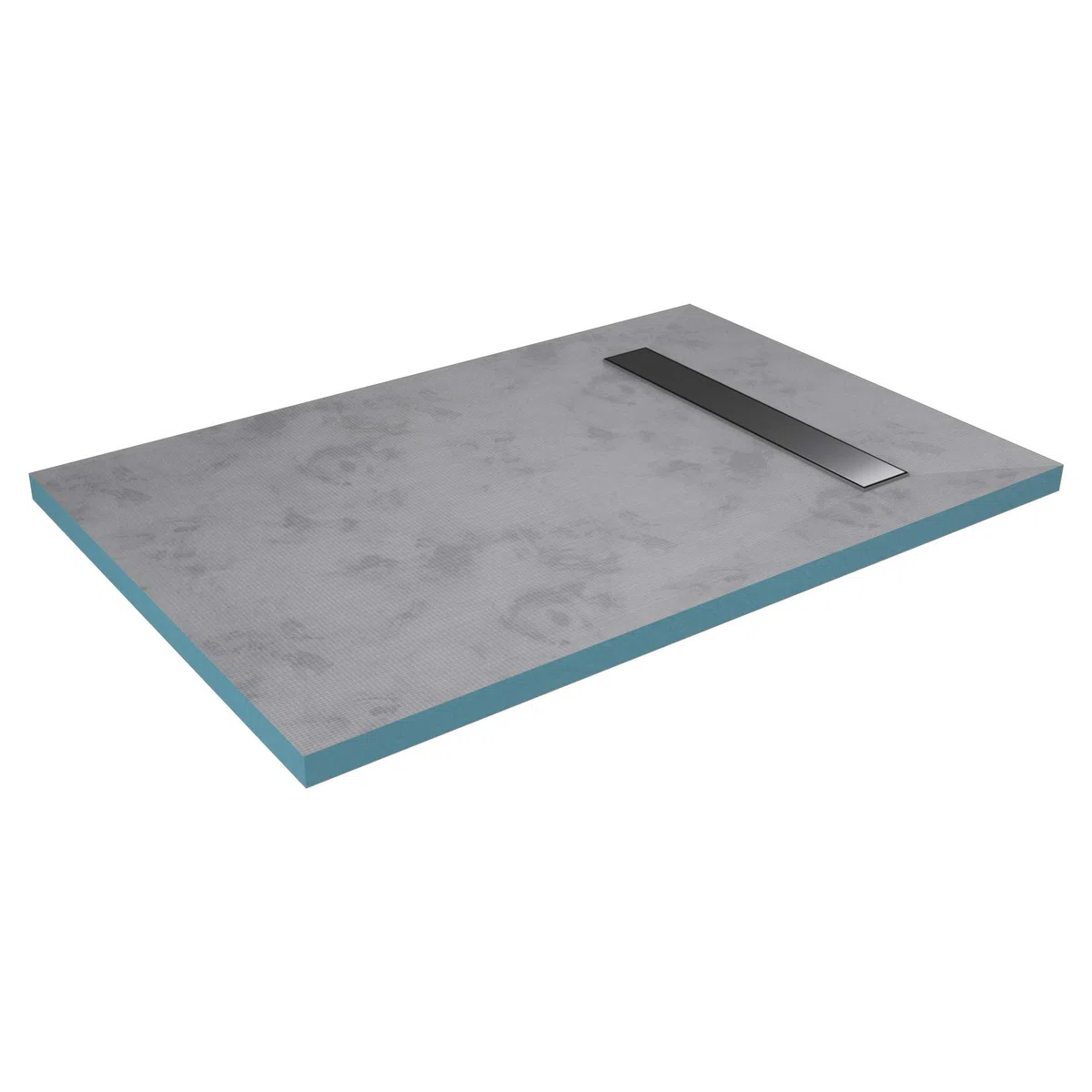RECEVEUR DE DOUCHE A CARRELER 80x120CM RECOUPABLE SUR MESURE AVEC BONDE CANIVEAU RAINY LINEAR 120