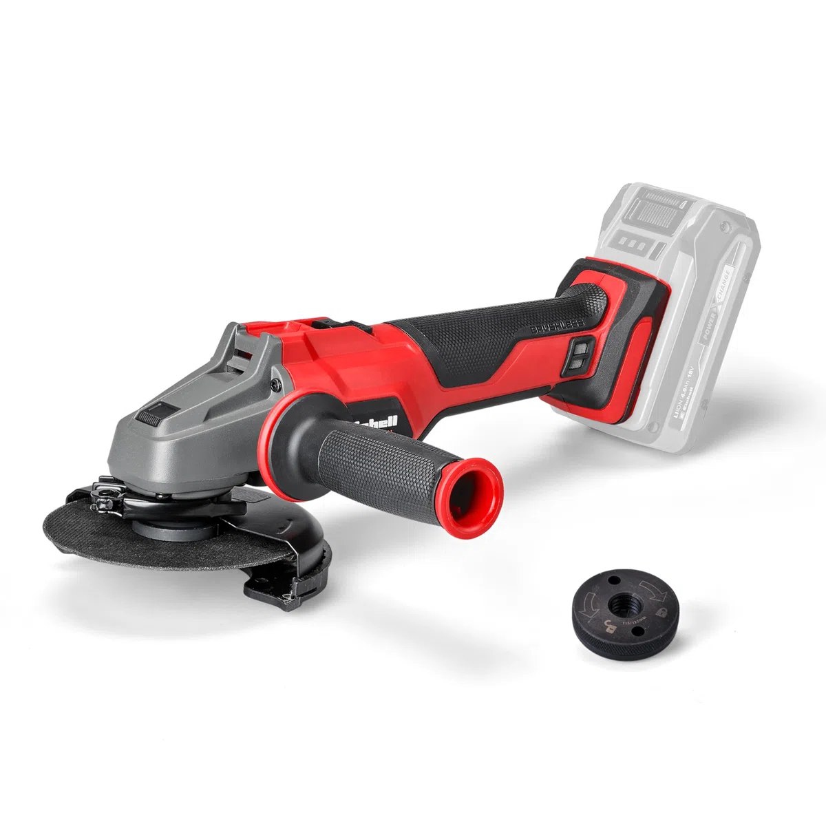 Einhell Professional Meuleuse d’angle Ø125mm sans fil AXXIO 18/125 Q Li- Solo Power X-Change (18V, moteur sans charbon, Protection contre surcharges) Livré sans Batterie ni Chargeur