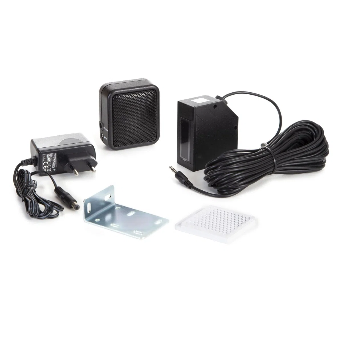 Velleman Barrière IR Filaire, portée de 7 m, IP44, détecteur d’entrée Infrarouge avec Alimentation 12 V, Haut-Parleur d’Alarme réglable et Technologie photoélectrique pour Le contrôle d’accès et la